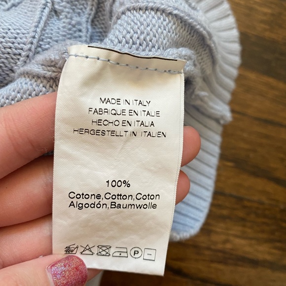 brandy cable knit crewneck sweater - Picture 2 of 2